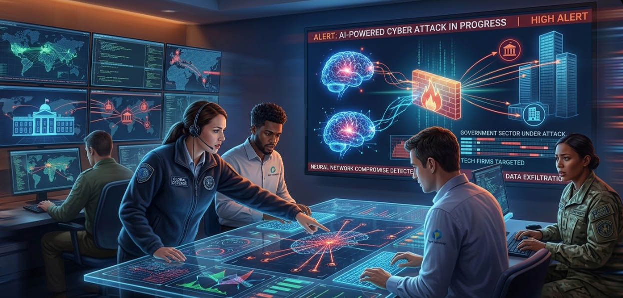 AI आधारित साइबर हमलों में तेजी: सरकारें और टेक कंपनियाँ हाई अलर्ट पर