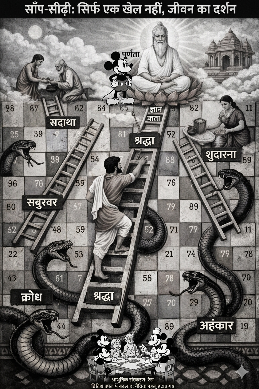 साँप-सीढ़ी है या जीवन का दर्शन ?