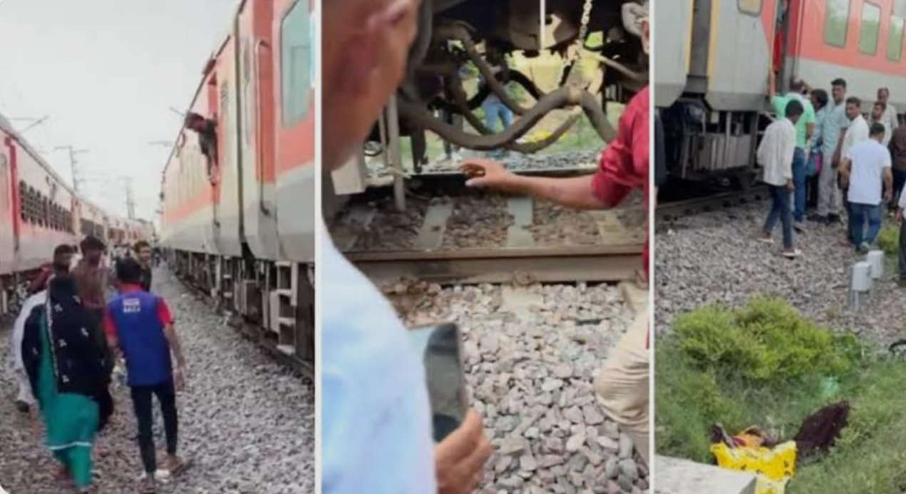 मुरैना रेल हादसा: आग की अफवाह के बाद ट्रैक पर उतरे यात्री, 4 की मौत