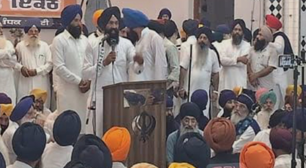 अंबाला-नारायणगढ़ हाईवे पर सिख संगत का चक्का जाम, गुरसिमरन मंड मामले में कार्रवाई की मांग